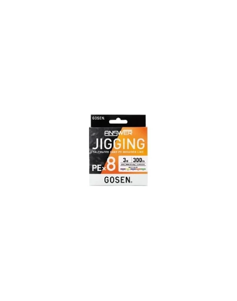 Gosen Jigging Answer Pe 5.0 65Lb Jig Ve Tai Rubber İpi 300Mt Multicolor - Resim 2