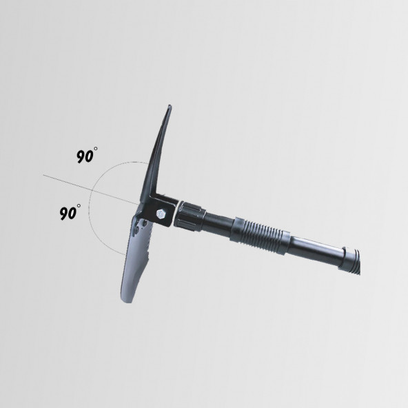 Nurgaz NG-192 Katlanır Çelik Kaplama Döküm Kamp Kürek Taşıma Çantalı - 5