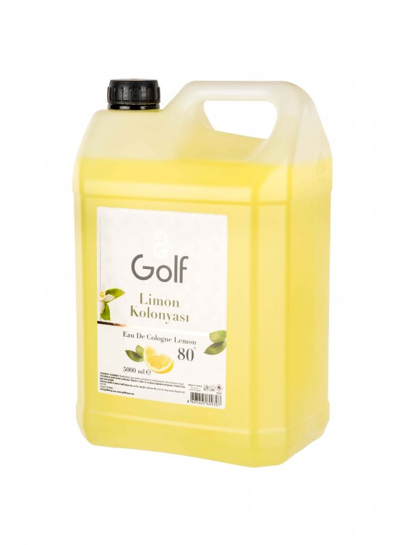 Golf Cosmetics Limon Kolonyası 5000 ML 80 Derece
