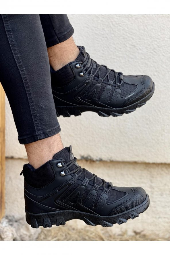 Muggo Ramos Garantili Kauçuk Sağlam Esnek Outdoor Treking Kışlık Su ve Soğuk Geçirmez Unisex Bot - 3