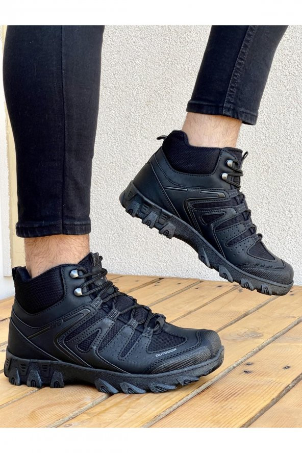 Muggo Ramos Garantili Kauçuk Sağlam Esnek Outdoor Treking Kışlık Su ve Soğuk Geçirmez Unisex Bot - 6