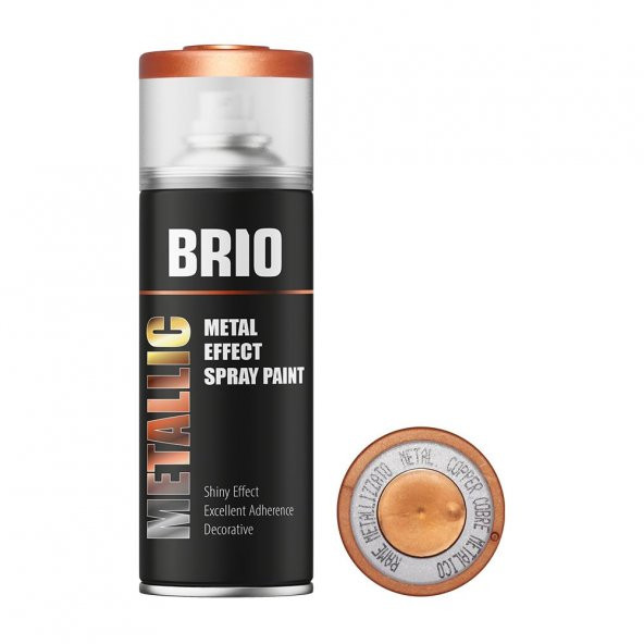 Brio Sprey Boya Metalik Bakır 400 Ml