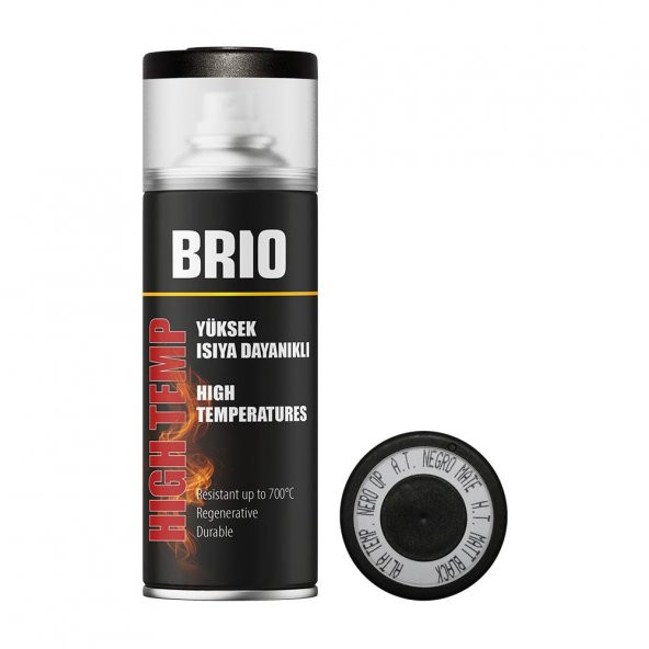 Brio Sprey Boya Siyah Yüksek Isıya Dayanıklı Bh9005M 400 Ml