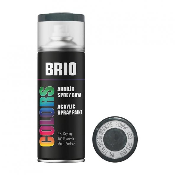 Brio Sprey Boya Akrilik Antrasit Gri B7016 400 Ml