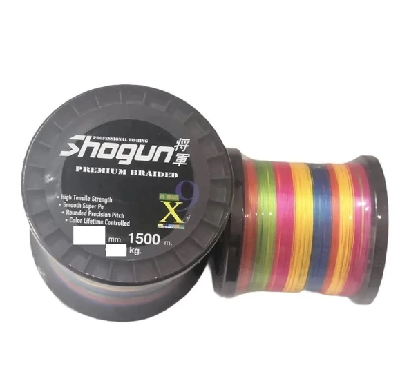 Shogun 9X Braid İp Misina 1500Mt 0,20Mm Multicolor