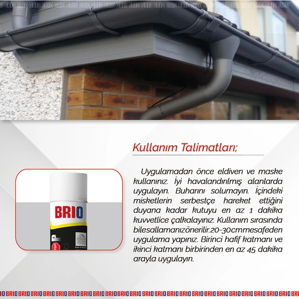 Brio Sızdırmazlık Sprey Sızıntı Önleyici Su Geçirmez Sprey Beyaz 500Ml - Resim 3