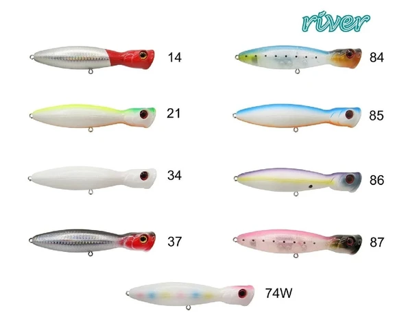 River Bighead Pop 130 13Cm 36G Popper Maket Balık RENK:86 - 2
