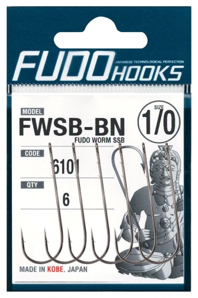 Fudo 6101 Worm Ssb Black Nikel Uzun Sap Tırnaklı İğne No:6 ürün görseli