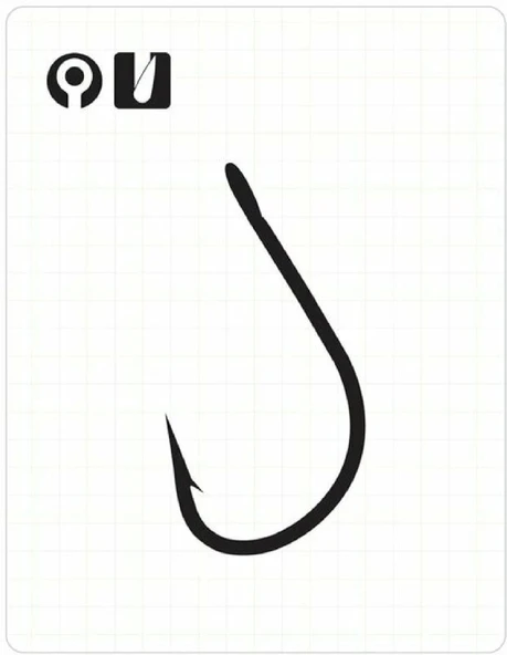 Fudo 4401 Maru Sode W/ Rıng Black Nıkel Olta İğnesi No:9 - Resim 2