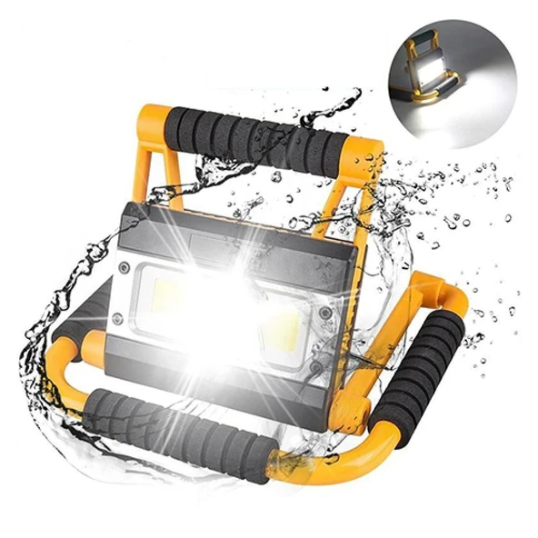 Watton Wt-328 1300 Lümen Güçlü Şarjlı Projektör - 2