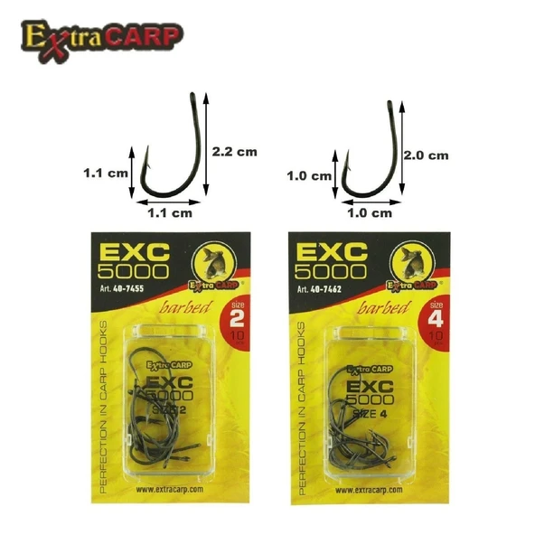 Sazan İğnesi Extracarp Hooks Exc 5000 6 No 10 Lu Paket - Resim 2
