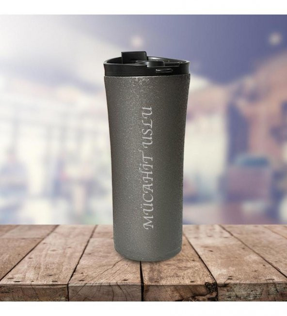 Kişiye Özel Paslanmaz Çelik French Press Termos 500 ML - 7