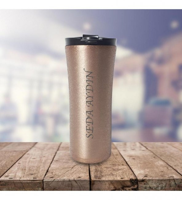 Kişiye Özel Paslanmaz Çelik French Press Termos 500 ML - 8