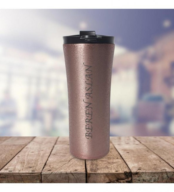 Kişiye Özel Paslanmaz Çelik French Press Termos 500 ML - 9