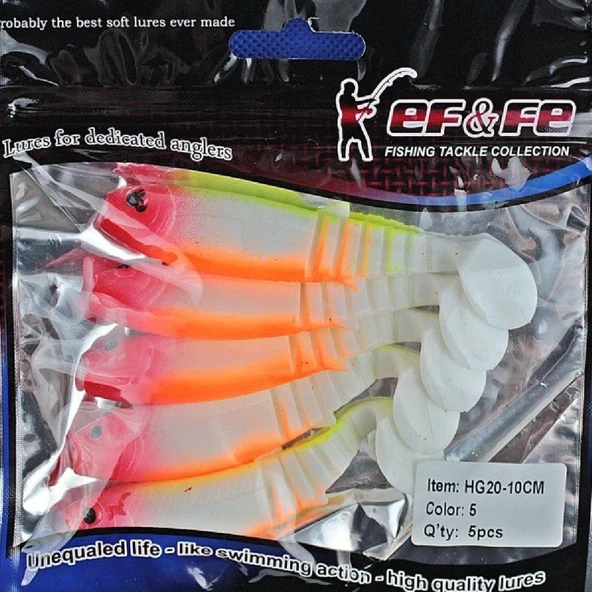 EFFE SASİ SALMON HG20 SİLİKON YEM 10 CM 5li Renk:5 - Resim 2