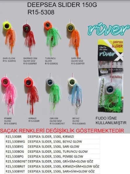 Derin Su Jig Yemi River Deepsea Slider 150Gr Renk: 08R ürün görseli
