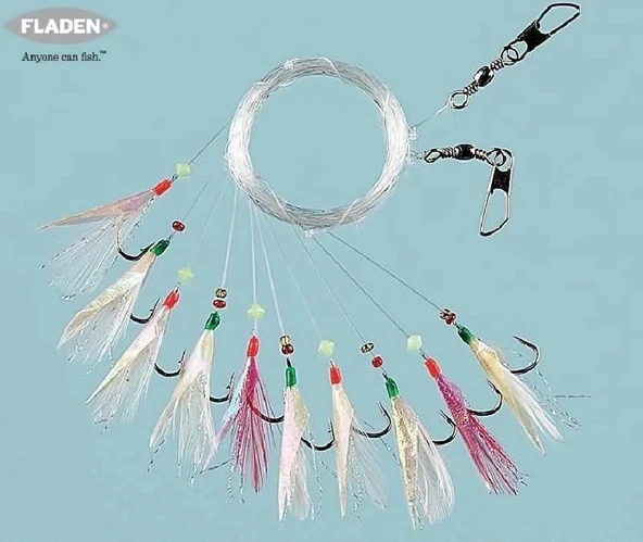 Fladen F1290 Sabiki İstavrit Çaparisi Multi 10’Lu İğne No:4 - 2