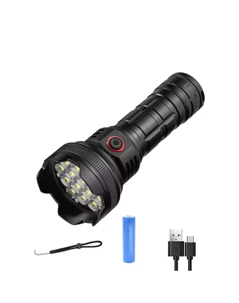WATTON WT-705 9 LED 5 MOD GENİŞ AÇI EL FENERİ - 2