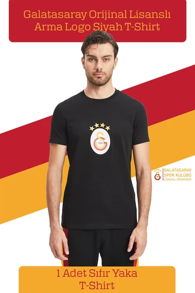 Galatasaray Orijinal Lisanslı Arma T-Shirt + Şal Kaşkol Set Hediyelik Ahşap Kutulu - 11
