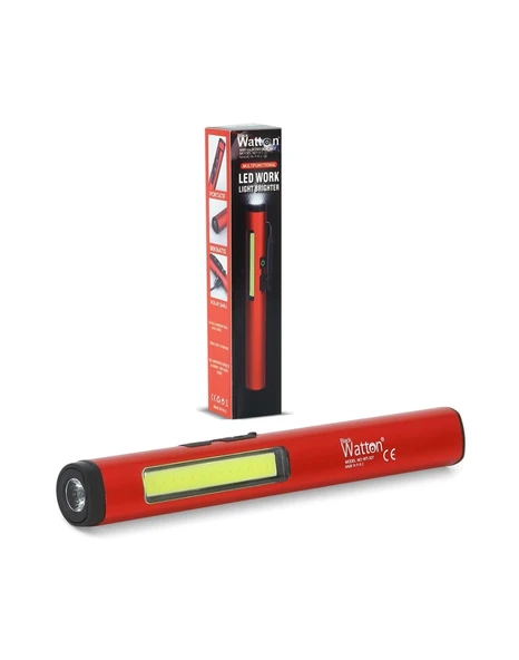 WATTON WT-307-S ŞARJLI MIKNATISLI ÇALIŞMA LAMBASI CEP FENERİ - 3