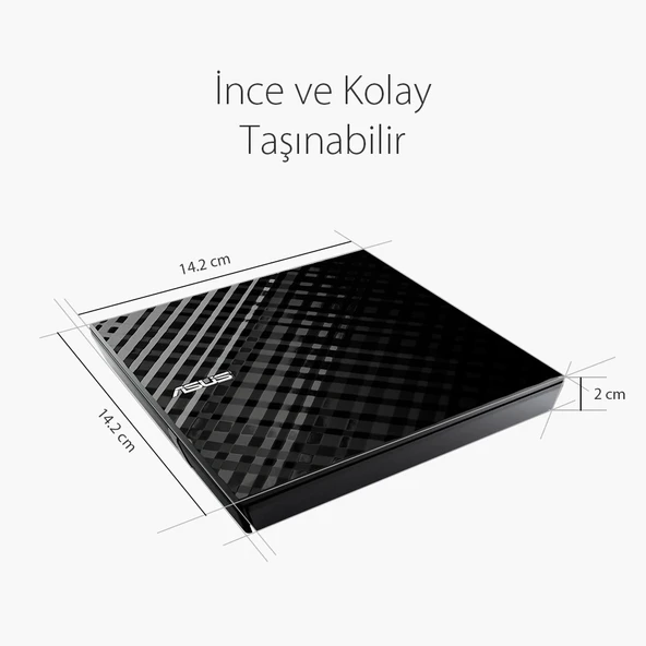 ASUS DVD SDRW-08D2S-U LITE SLIM USB 2.0 SİYAH - 6