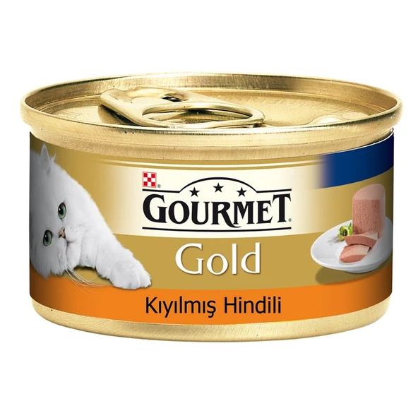 Gourmet Gold Kıyılmış Hindili Kedi Konservesi 85gr