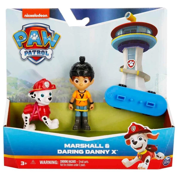 Spin Master Paw Patrol Yavru Kahraman Figür Seti Marshall & Darıng Danny X6070734