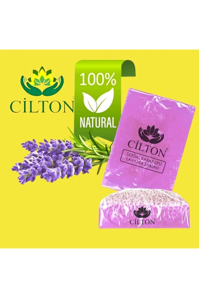 CİLTON  DOĞAL KABAK LİFLİ LAVANTA SABUNU 120ML