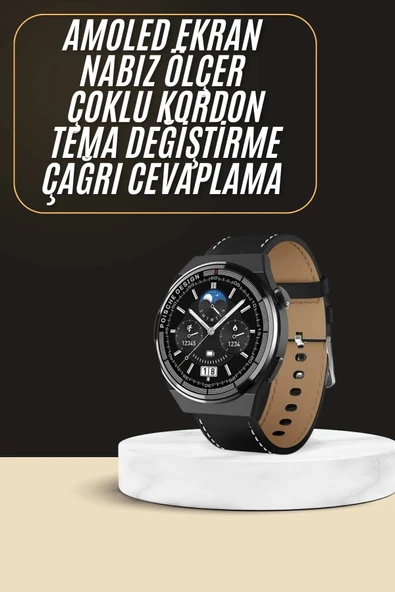 Çoklu Kordon Hediyeli Akıllı Saat Çağrı Cevaplama Müzik Dinleme Dokunmatik Ekran - Resim 2
