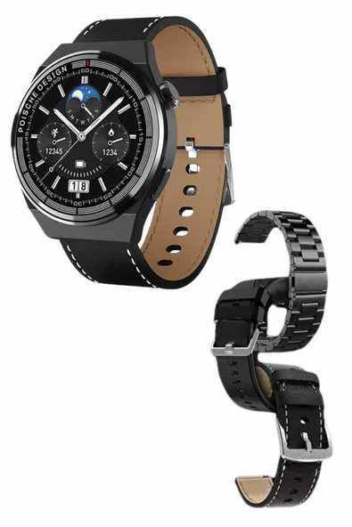 En Çok Tercih Edilen Akıllı Saat Amoled Ekran Nabız Sensörü GPS Uyumlu Adımsayar - Resim 3