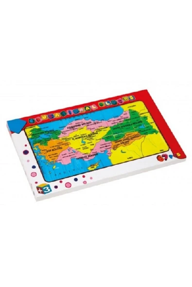 GÜÇLÜ TÜRKİYE BÖLGELER PLASTİK PUZZLE