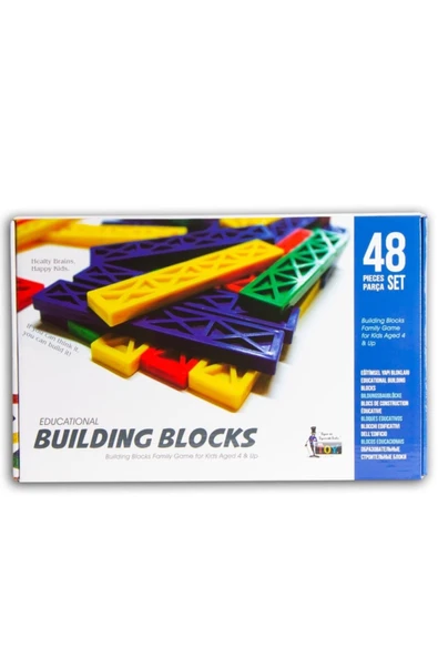Buıldıng Blocks / Yapı Blokları (48 PARÇA) / Plastik / Defalarca Kullan
