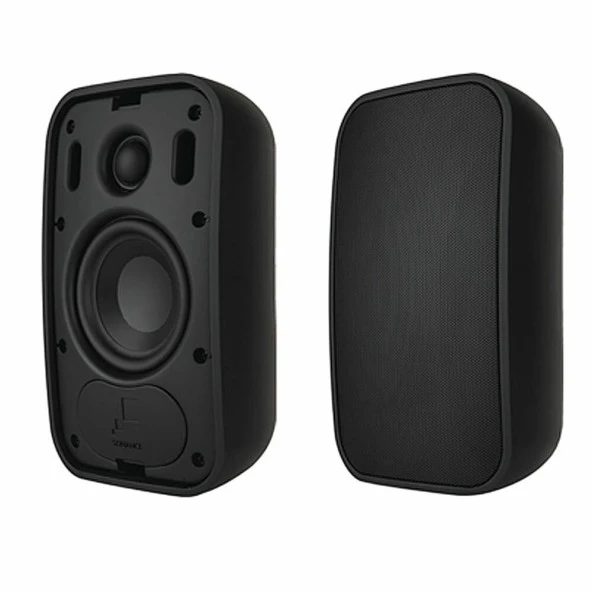 Sonance PS-S63T 6.5 Duvar Tipi Hat Trafolu Siyah Hoparlör (2 Adet) - 1
