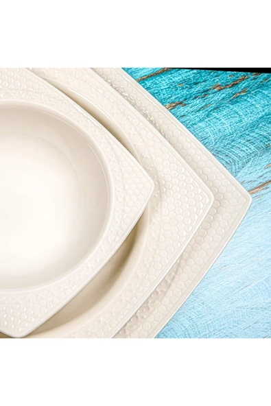Güral Bonenjoy 24 Parça 6 Kişilik Bone Yemek Takımı GBSENJ24Y400 - 3