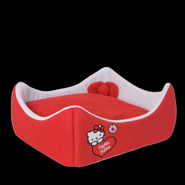 HELLO KITTY PET YATAĞI & MİNDERİ  KIRMIZI - Resim 2