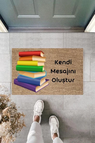 P Parla Dijital Baskı Kişiye Özel İç Kapı Dekorasyon Paspas  PS11239