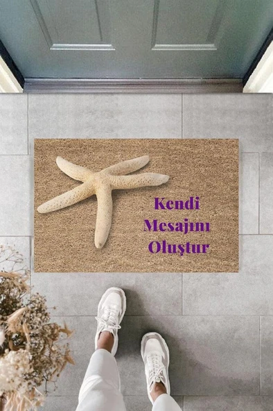 P Parla Dijital Baskı Kişiye Özel İç Kapı Dekorasyon Paspas  PS11224 - 3