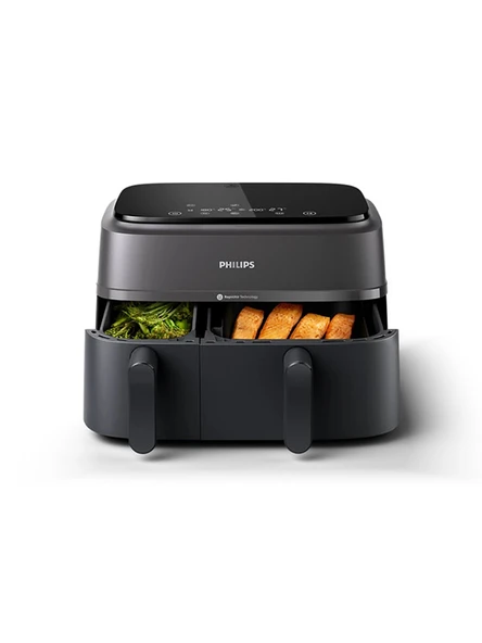 Philips 3000 Serisi Çift Hazneli Airfryer NA350/00 9 lt Yağsız Fritöz - 4