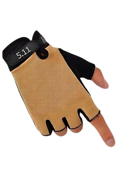 Single Sword Yarım Parmak Taktik Eldiven & Asker Polis Dağcı Avcı Sporcu Eldiveni