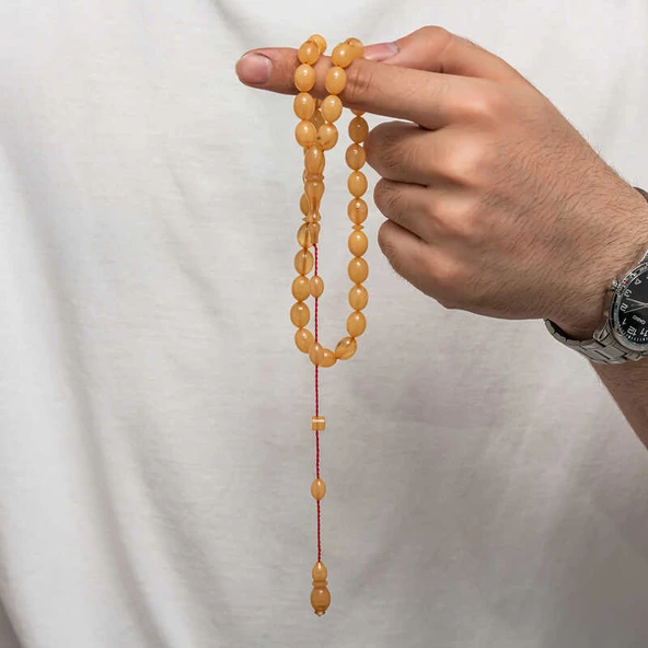 Sıkma Kehribar Tesbih - 8