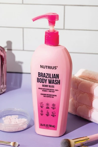 Nutrius Berry Bliss Brazilian Duş Jeli 750ML - 8