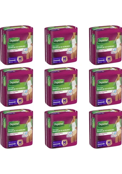 Depend Emici Külot Hasta Bezi M 9 x 10'lu