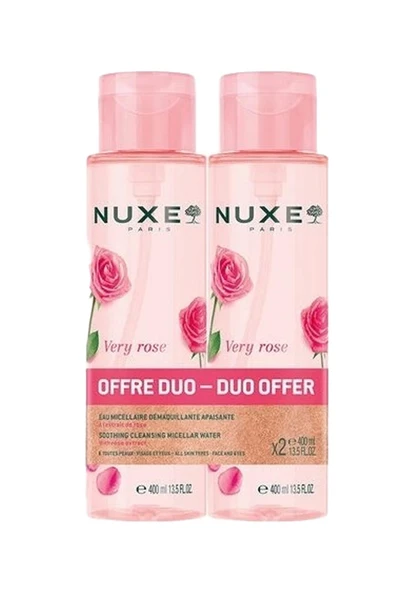 Nuxe Very Rose Soothing Cleansing Micellar Water 2x400 ml