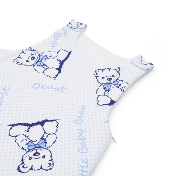 Esma Bebe Uyku Tulumu Mavi Ayıcık Desen/0-12 Ay - 4