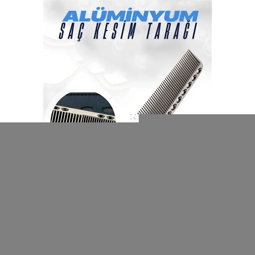 ModaCar Alüminyum Saç Kesim Tarağı Saç Şekillendirme Düzeltme Tarağı GRİ