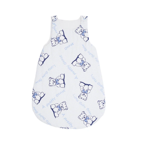 Esma Bebe Uyku Tulumu Mavi Ayıcık Desen/0-12 Ay