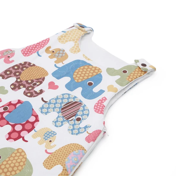 Esma Bebe Uyku Tulumu Bebek Fil Desen/0-12 Ay - 4