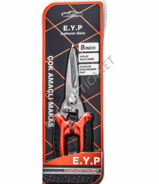 Hsgl Bahçe Ağaç Budama 8 ınc makası dal budama ve düzenleme makası KOLAY KİLİTLEMELİ