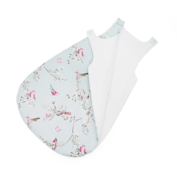 Esma Bebe Uyku Tulumu Vintage Kuşlar Desen/0-12 Ay - 3
