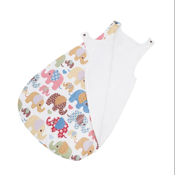 Esma Bebe Uyku Tulumu Bebek Fil Desen/0-12 Ay - 3